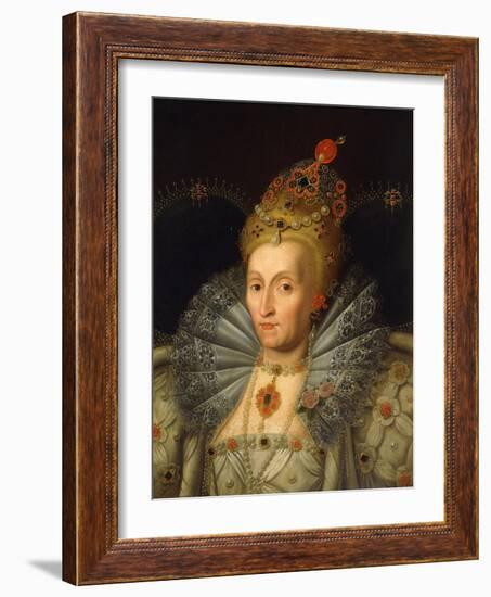 Portrait of Queen Elizabeth I-Marcus Gheeraerts-Framed Giclee Print