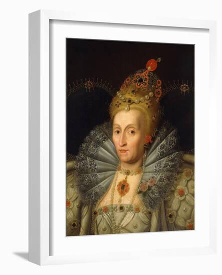 Portrait of Queen Elizabeth I-Marcus Gheeraerts-Framed Giclee Print