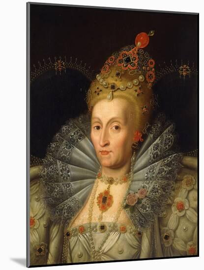 Portrait of Queen Elizabeth I-Marcus Gheeraerts-Mounted Giclee Print