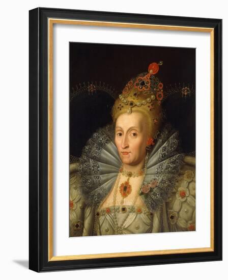 Portrait of Queen Elizabeth I-Marcus Gheeraerts-Framed Giclee Print