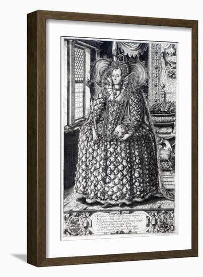 Portrait of Queen Elizabeth I-William Rogers-Framed Giclee Print