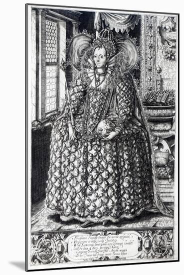 Portrait of Queen Elizabeth I-William Rogers-Mounted Giclee Print