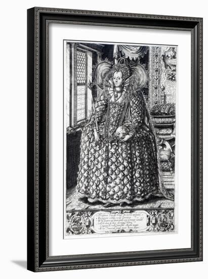 Portrait of Queen Elizabeth I-William Rogers-Framed Giclee Print