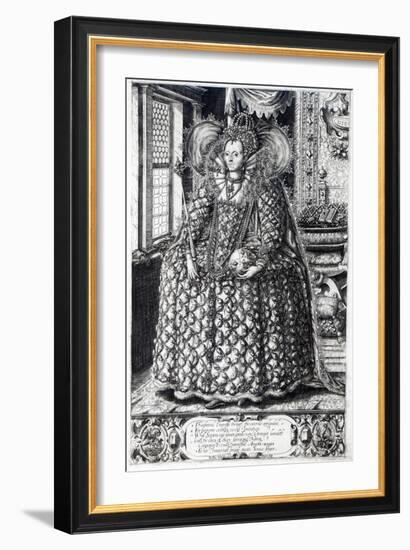 Portrait of Queen Elizabeth I-William Rogers-Framed Giclee Print