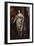 Portrait of Queen Henrietta-Maria, Full Length Wearing a Grey Satin Dress, by a Table, with a…-Sir Anthony Van Dyck (Follower of)-Framed Giclee Print