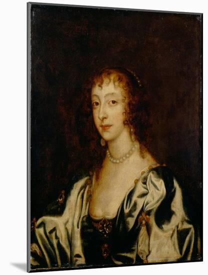 Portrait of Queen Henrietta Maria of France (1609-166), 1666-Sir Anthony Van Dyck-Mounted Giclee Print