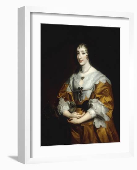 Portrait of Queen Henrietta Maria-Sir Anthony Van Dyck-Framed Giclee Print