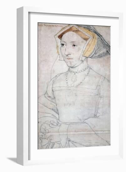 Portrait of Queen Jane Seymour-Hans Holbein the Younger-Framed Giclee Print
