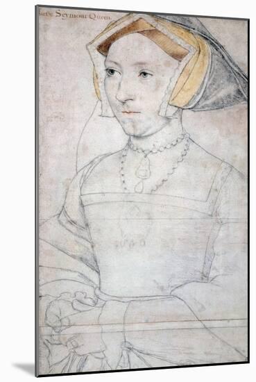 Portrait of Queen Jane Seymour-Hans Holbein the Younger-Mounted Giclee Print