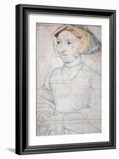 Portrait of Queen Jane Seymour-Hans Holbein the Younger-Framed Giclee Print