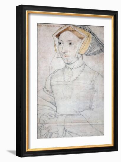 Portrait of Queen Jane Seymour-Hans Holbein the Younger-Framed Giclee Print