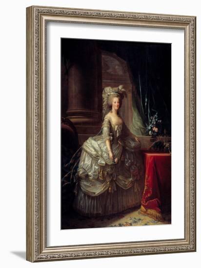 Portrait of Queen Marie Antoinette (1755-1793), 19Th Century (Oil on Canvas)-Elisabeth Louise Vigee-LeBrun-Framed Giclee Print