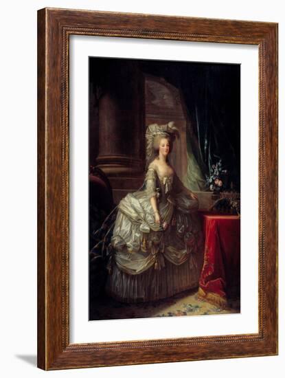 Portrait of Queen Marie Antoinette (1755-1793), 19Th Century (Oil on Canvas)-Elisabeth Louise Vigee-LeBrun-Framed Giclee Print