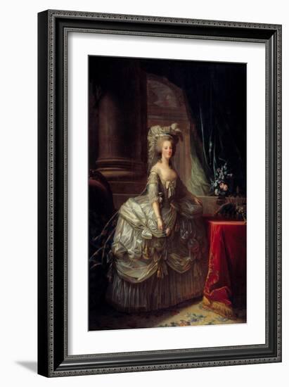 Portrait of Queen Marie Antoinette (1755-1793), 19Th Century (Oil on Canvas)-Elisabeth Louise Vigee-LeBrun-Framed Giclee Print