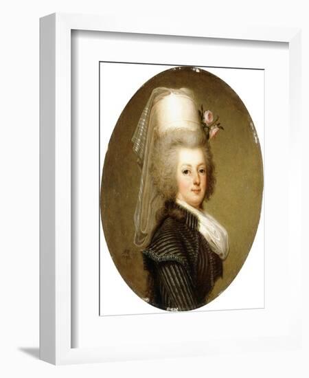 Portrait of Queen Marie Antoinette, 1793-Adolf Ulrich Wertmuller-Framed Giclee Print