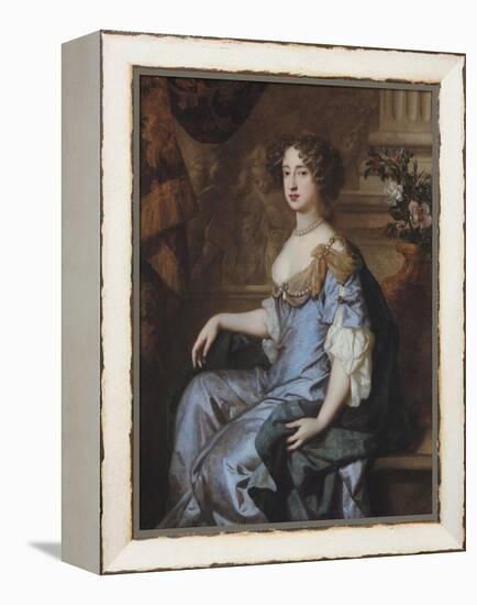 Portrait of Queen Mary II-Sir Peter Lely-Framed Premier Image Canvas