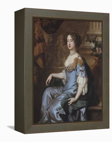 Portrait of Queen Mary II-Sir Peter Lely-Framed Premier Image Canvas