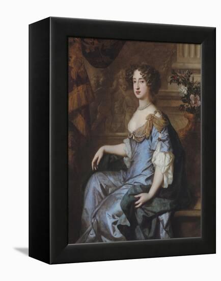 Portrait of Queen Mary II-Sir Peter Lely-Framed Premier Image Canvas