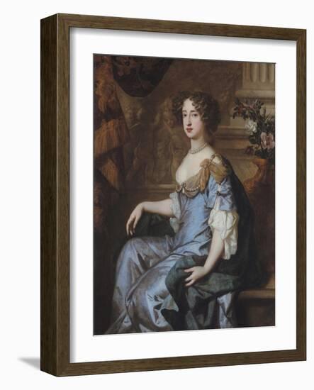 Portrait of Queen Mary II-Sir Peter Lely-Framed Giclee Print