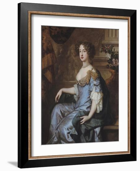 Portrait of Queen Mary II-Sir Peter Lely-Framed Giclee Print