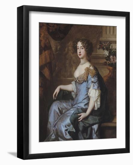 Portrait of Queen Mary II-Sir Peter Lely-Framed Giclee Print