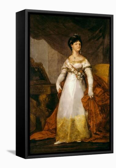 “ Portrait of Queen of Spain Mary Louise of Bourbon Parma (1751-1819) ” Painting by Francisco De Go-Francisco Jose de Goya y Lucientes-Framed Premier Image Canvas