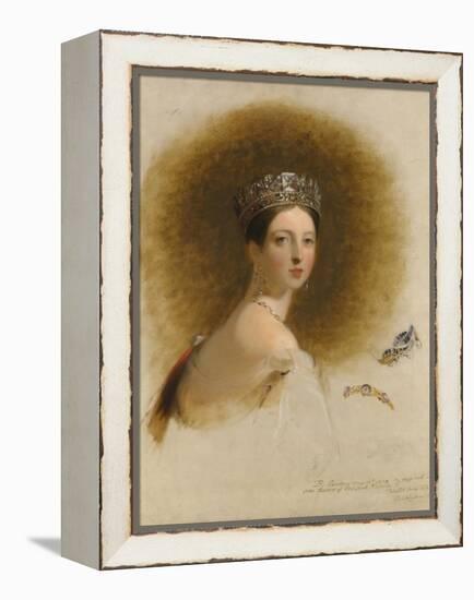 Portrait of Queen Victoria, 1838-Thomas Sully-Framed Premier Image Canvas