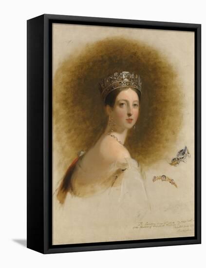 Portrait of Queen Victoria, 1838-Thomas Sully-Framed Premier Image Canvas