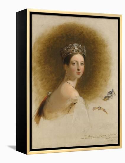 Portrait of Queen Victoria, 1838-Thomas Sully-Framed Premier Image Canvas