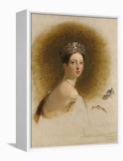 Portrait of Queen Victoria, 1838-Thomas Sully-Framed Premier Image Canvas