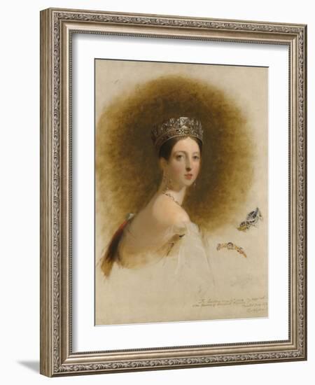 Portrait of Queen Victoria, 1838-Thomas Sully-Framed Giclee Print