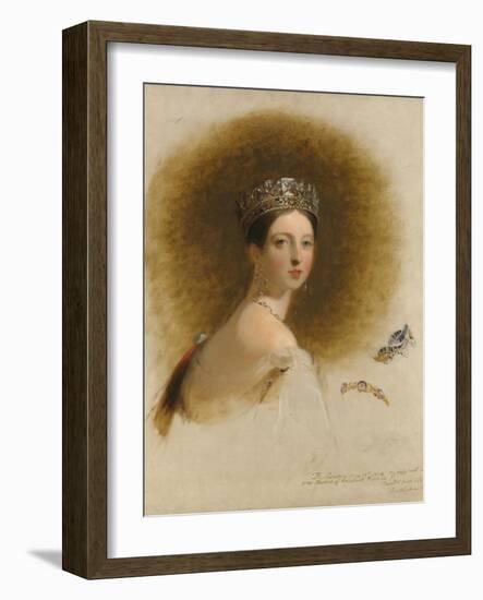 Portrait of Queen Victoria, 1838-Thomas Sully-Framed Giclee Print