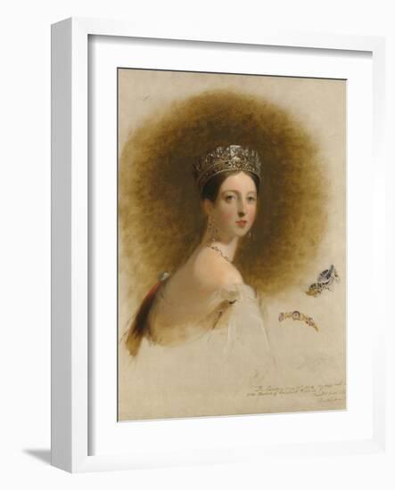 Portrait of Queen Victoria, 1838-Thomas Sully-Framed Giclee Print