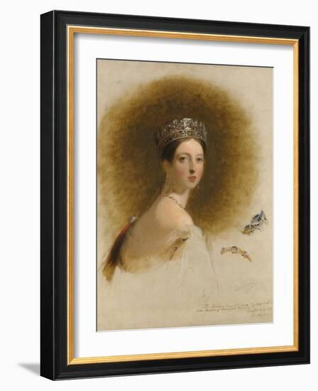 Portrait of Queen Victoria, 1838-Thomas Sully-Framed Giclee Print