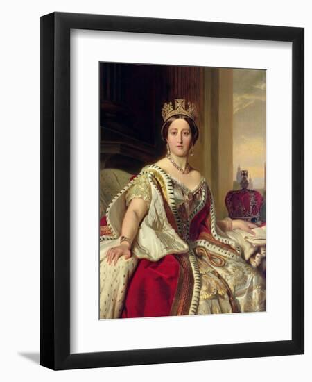 Portrait of Queen Victoria 1859-Franz Xaver Winterhalter-Framed Giclee Print