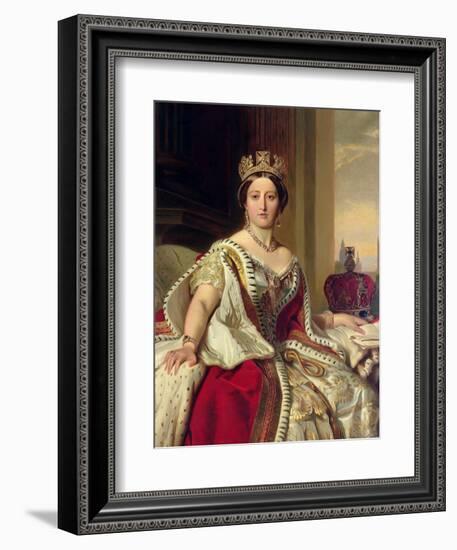 Portrait of Queen Victoria 1859-Franz Xaver Winterhalter-Framed Giclee Print