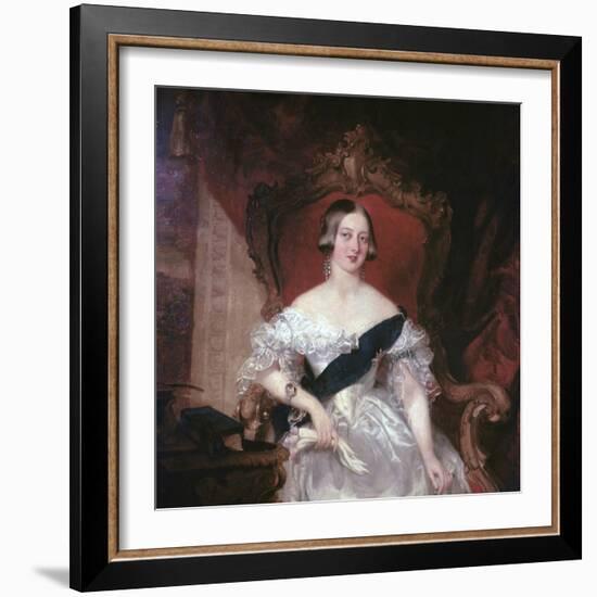 Portrait of Queen Victoria, 19th Century-Herbert Luther Smith-Framed Giclee Print