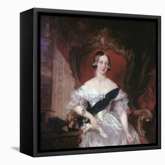 Portrait of Queen Victoria, 19th Century-Herbert Luther Smith-Framed Premier Image Canvas