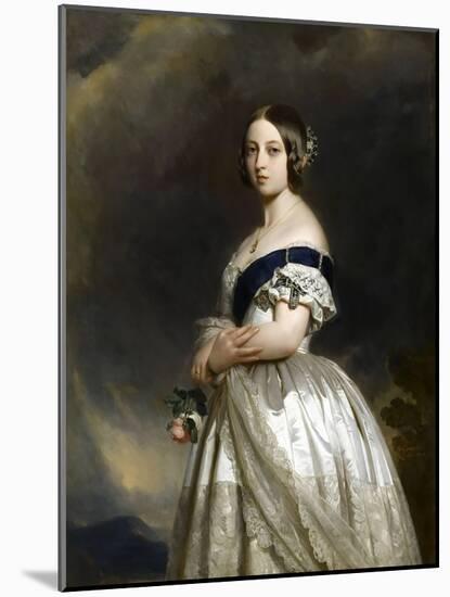 Portrait of Queen Victoria-Franz Xaver Winterhalter-Mounted Giclee Print