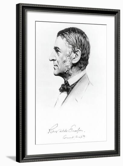 Portrait of Ralph Waldo Emerson-null-Framed Giclee Print