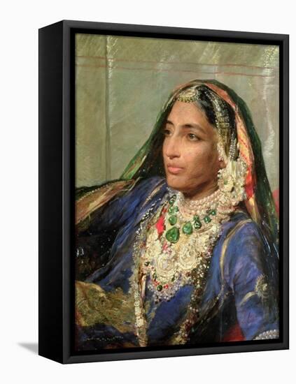 Portrait of Rani Jindan Singh, in an Indian Sari-George Richmond-Framed Premier Image Canvas