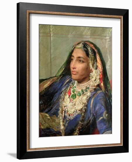 Portrait of Rani Jindan Singh, in an Indian Sari-George Richmond-Framed Giclee Print