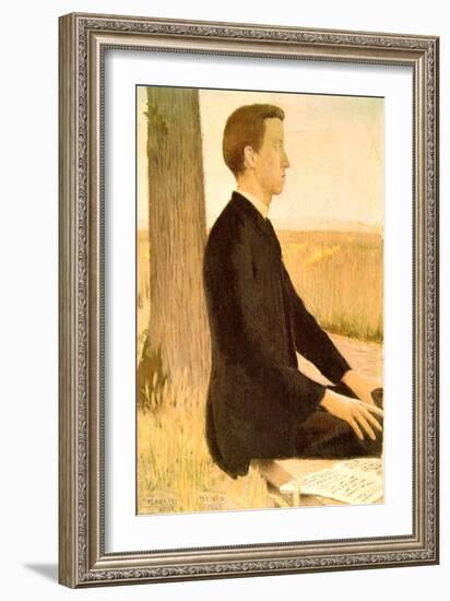 Portrait of Raphael Lemeunier, 1889-Maurice Denis-Framed Giclee Print