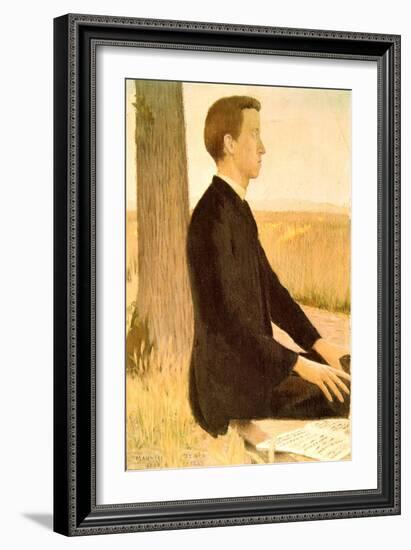 Portrait of Raphael Lemeunier, 1889-Maurice Denis-Framed Giclee Print