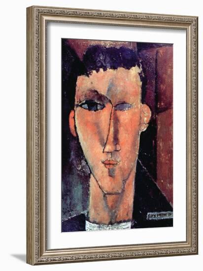 Portrait of Raymond-Amedeo Modigliani-Framed Art Print