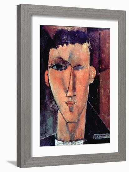 Portrait of Raymond-Amedeo Modigliani-Framed Art Print