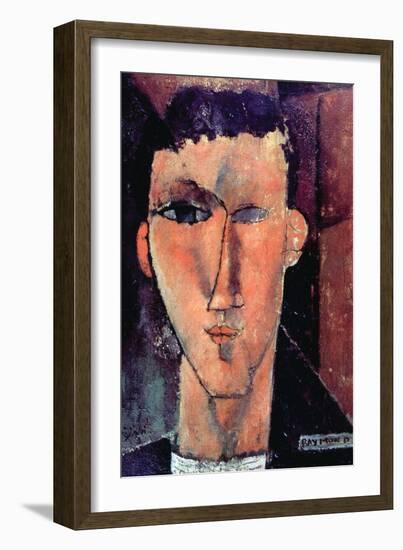 Portrait of Raymond-Amedeo Modigliani-Framed Art Print