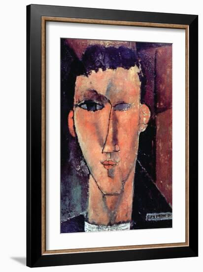 Portrait of Raymond-Amedeo Modigliani-Framed Art Print