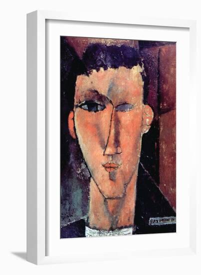 Portrait of Raymond-Amedeo Modigliani-Framed Art Print