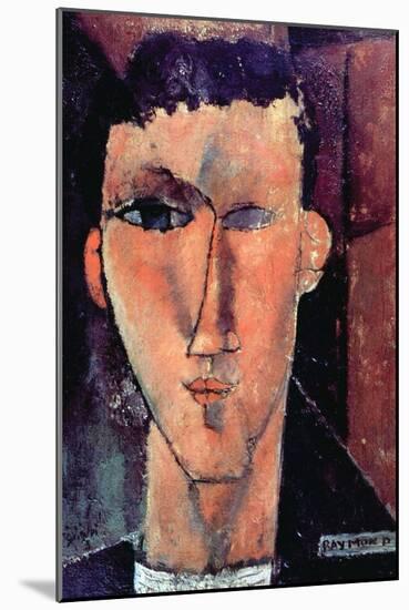 Portrait of Raymond-Amedeo Modigliani-Mounted Art Print